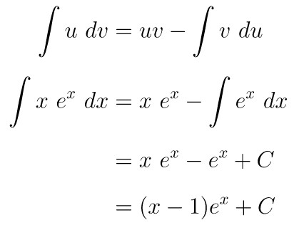 integral x e^x dx